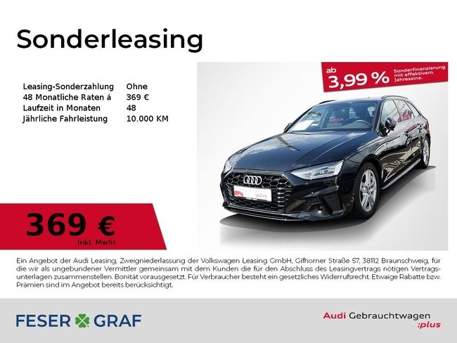 Audi A4 Avant S line 35 TFSI S tronic Navi ACC SHZ LE - Bild 1