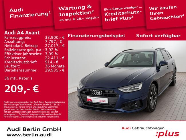 Audi A4 Avant Advanced 30 TDI S tr. NAVI LED PDC VIRTUAL - Bild 1