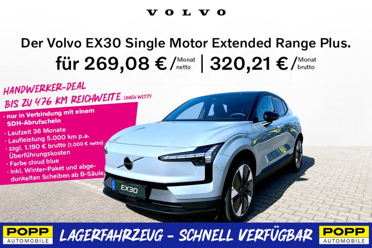 Volvo EX30 Extented Range Plus **nur für Handwerker mit SDH-Abrufschein** sofort verfügbar, inkl. Wartung