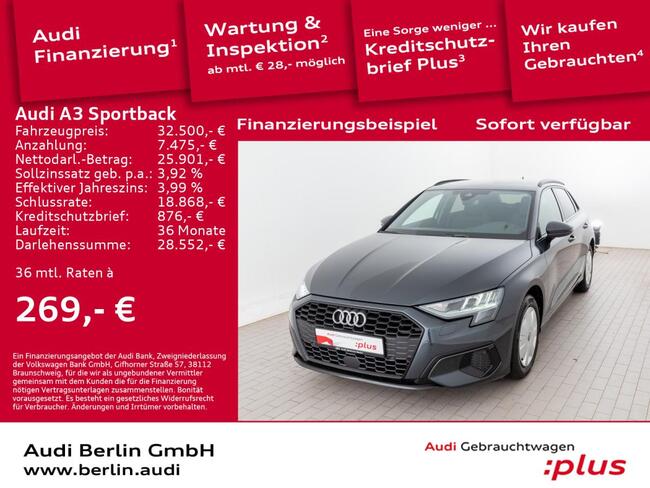 Audi A3 Sportback Advanced 35 TDI S tr. SITZHZG PDC - Bild 1