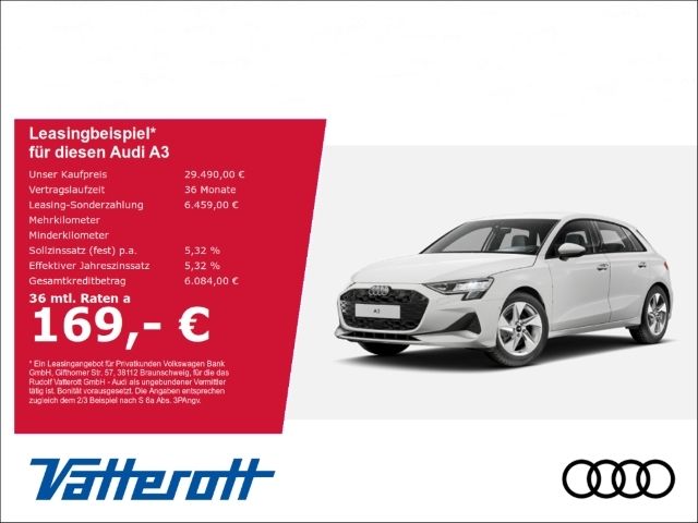 Audi A3 Sportback advanced 30 TFSI CarPlay GRA Sitzhzg. ParkAssist