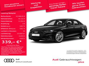 Audi A4 quattro S line ab mtl. 339 €¹ S TRON NAVI AHK LED