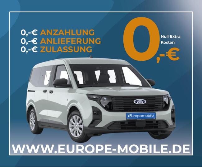 Ford Tourneo Courier TREND 1.0 125 7-G-Aut. (UVP 33.795€/ KW44/24) LED|ASSISTENZ|AHK|WINTER2|SCHEIBEN.DUNKEL|UVM. - Bild 1