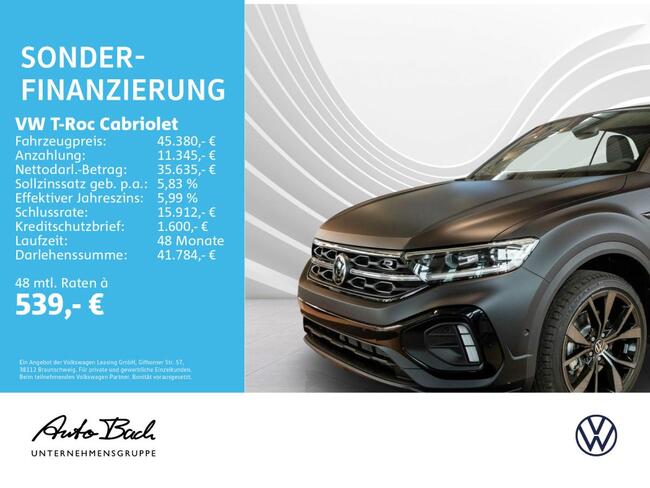 Volkswagen T-Roc Cabriolet R-Line Edition Black 1.5 l TSI OPF 7-Gang-Doppelkupplungsgetriebe DSG - Bild 1