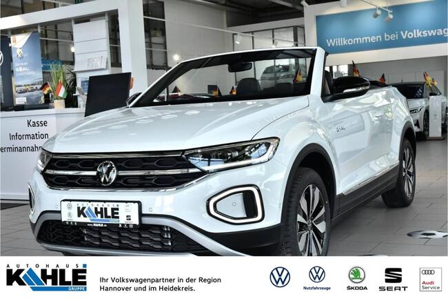 Volkswagen T-Roc Cabriolet 1.0 TSI OPF GOAL SOFORT VERFÜGBAR Navi RFK GJR Windschott - Bild 1