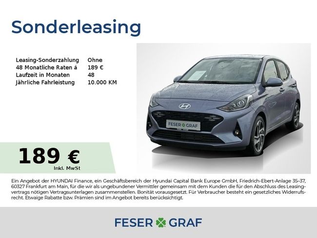 Hyundai i10 PRIME NAVI KAMERA CARPLAY ALU LED SHZ LHZ - Bild 1