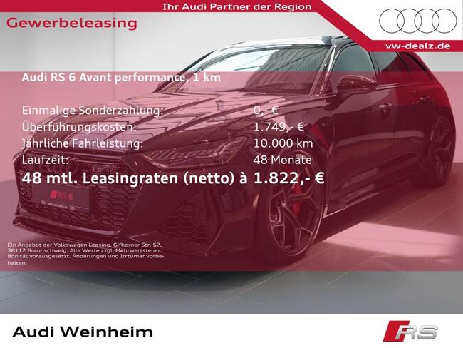 Audi RS6 RS 6 Avant performance tiptronic AHK HDMatrix HeadUp - Bild 1