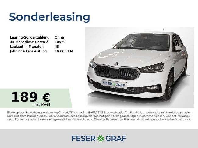 Skoda Fabia Drive 1,0 TSI KESSY,LED,SITZHEIZUNG, PDC+ - Bild 1