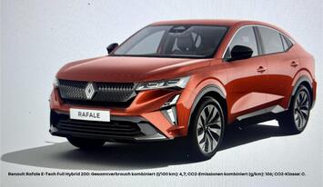 Renault Rafale Techno E-Tech Full Hybrid 200 | AKTIONS-LEASING 12 MONATE LAUFZEIT | Für Gewerbekunden.