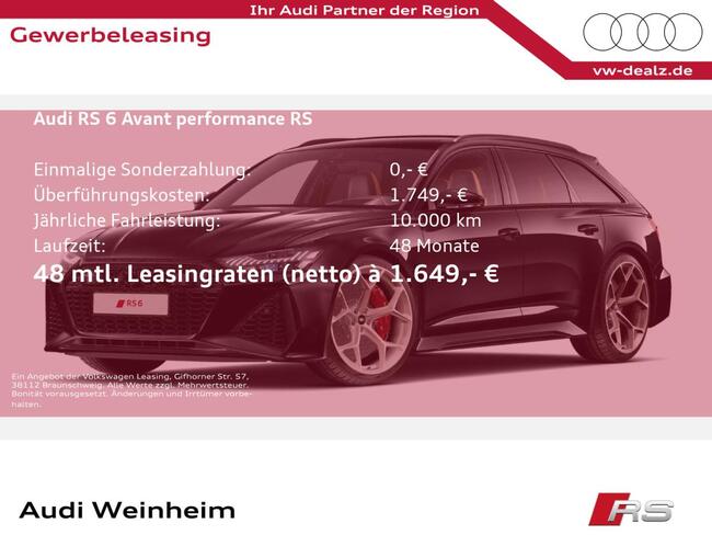 Audi RS6 RS 6 Avant PERFORMANCE quattro tiptronic - Bild 1