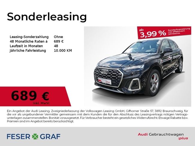 Audi Q5 40 TDI quattro S line S tronic Pano/Sthz/HUD - Bild 1