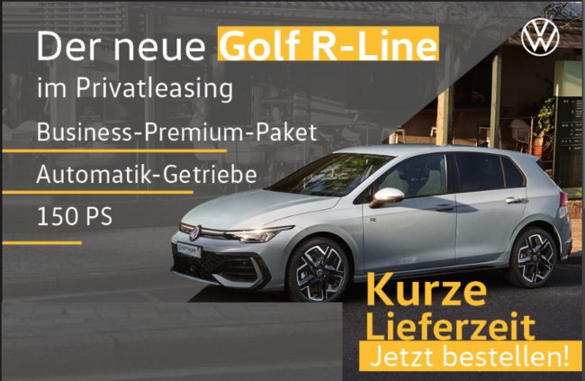 Volkswagen Golf R-Line - Top Ausstattung - Ab Dezember verfügbar - Bild 1