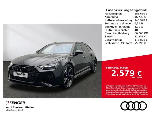 Audi RS6 Avant RS-Dynamikpaket plus B&O Matrix Pano. - Bild 1