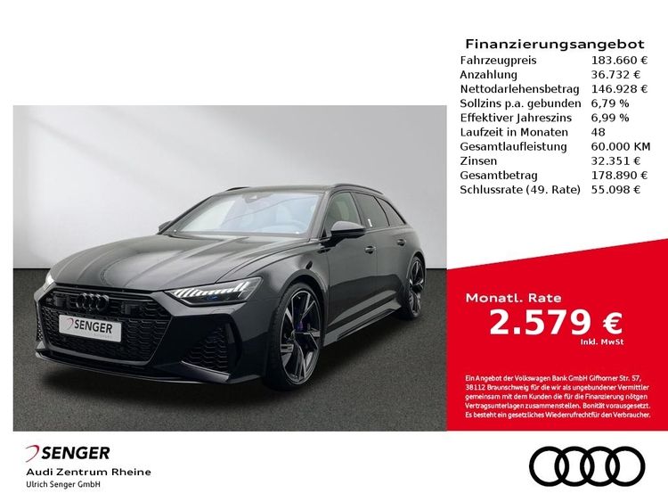 Audi RS6 Avant RS-Dynamikpaket plus B&O Matrix Pano.