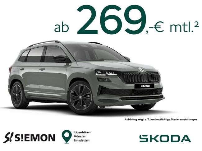 Skoda Karoq Sportline 🏎️🏁 150 PS Schalter ✔️ Privatkundenaktion🚗 🚕 🚙 - Bild 1