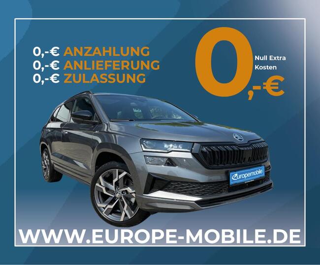 Skoda Karoq SPORTLINE 2.0 TSI ACT 4x4 190 DSG (UVP 60.700€ /SOFORT) 5J.GARANTIE|MATRIX|PANO|AMUNDSEN|AHK|ASSIST - Bild 1