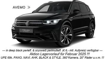 Volkswagen Tiguan Allspace INKL WARTUNG UND LRV !!! R-Line 2,0 l TDI *Februar25* Pano, Navi, AHK, Black&Style, 360K amera u.v.m