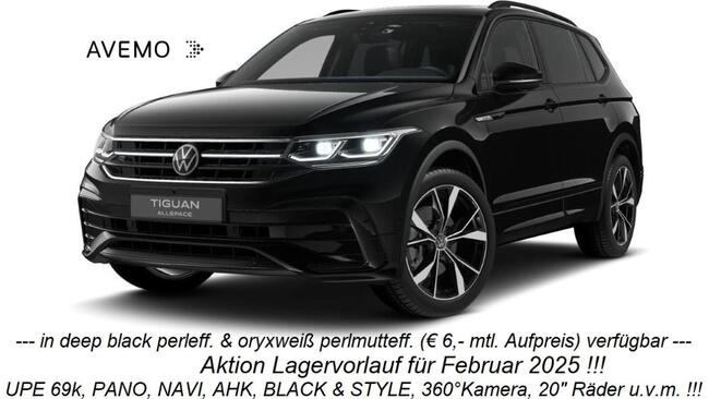 Volkswagen Tiguan Allspace INKL WARTUNG UND LRV !!! R-Line 2,0 l TDI *Februar25* Pano, Navi, AHK, Black&Style, 360K amera u.v.m - Bild 1