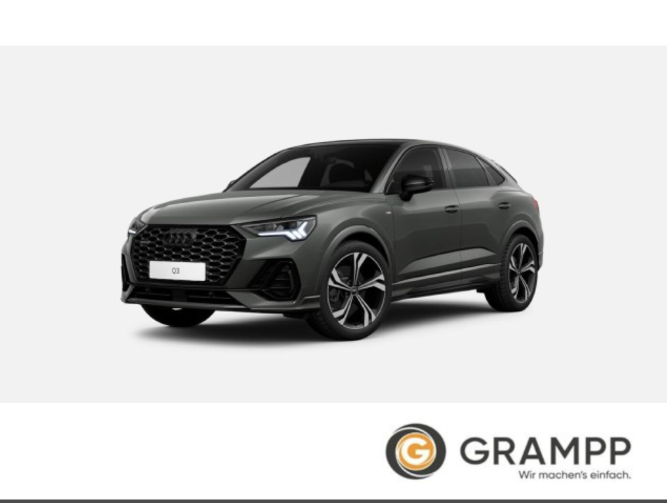 Audi Q3 S line 40 TFSI quattro S tronic AHK+ PANO + ACC + OPTIKPAKET SCHWARZ + KAMERA+ NAVI + MATRIX+ *BEHIN