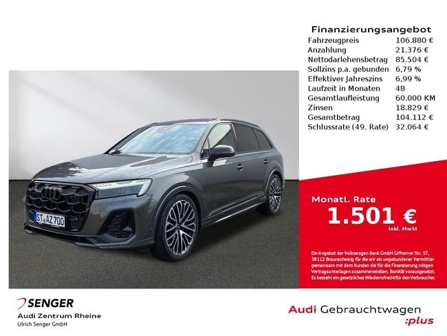 Audi Q7 SUV S line 50 TDI quattro Allradlenkung Navi - Bild 1