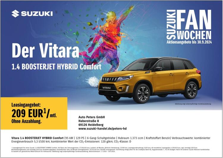 Suzuki Vitara Ihre zuverlässige Qualitätsmarke 1.4 BOOSTERJET HYBRID Comfort Facelift