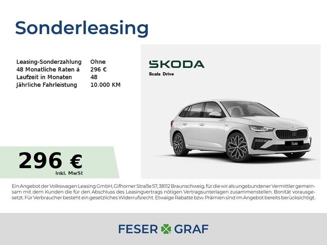 Skoda Scala Drive 1,0l TSI 6-Gang *KAM*SZH*NAVI*MATRIX - Bild 1