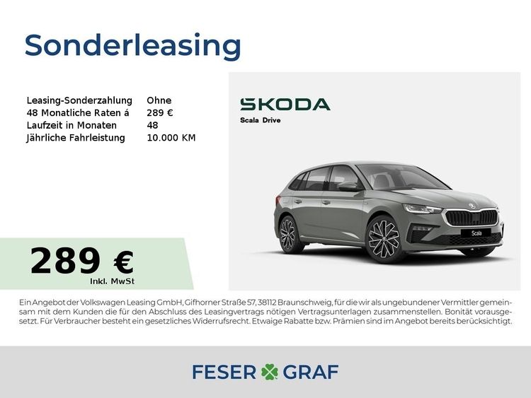 Skoda Scala Drive 1,0l TSI 5-Gang *KAM*SZH*KLIMA*KESSY