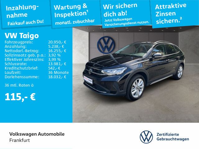 Volkswagen Taigo 1.0 TSI Life Navi LED Heckleuchten Sitzheiung Leichtmetallfelgen 1.0 TSI