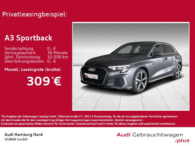 Audi A3 Sportback 35 TFSI S line S tronic AHK LED Nav - Bild 1