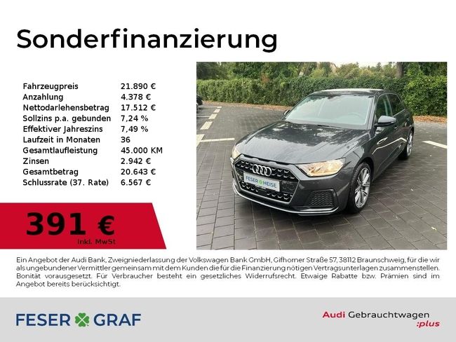 Audi A1 Sportback Advanced 25 TFSI INTERFACE/DYNAMIK - Bild 1