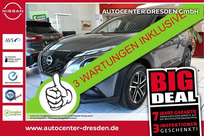 Nissan Juke 1.6 HYBRID N-CONNECTA 🔧 3 x WARTUNG inkl.🔧 inkl. Technik & Winterpaket #SOFORT VERFÜGBAR - Bild 1