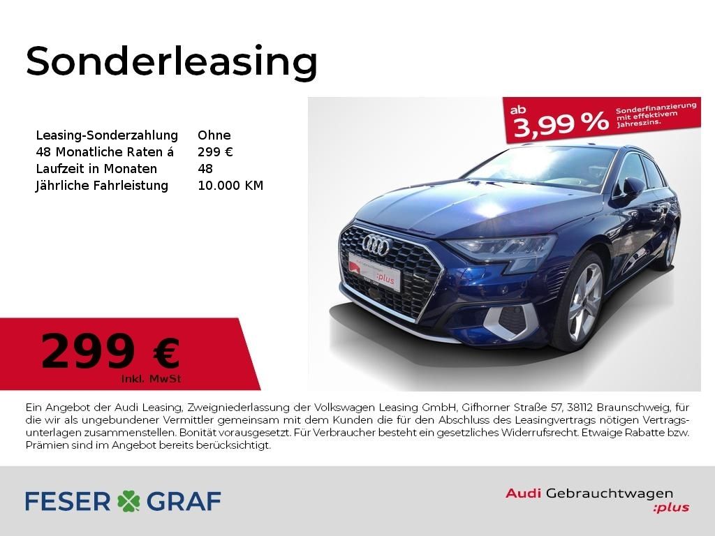 Audi A3 Sportback Advanced 30 TFSI Navi App PDC Shz