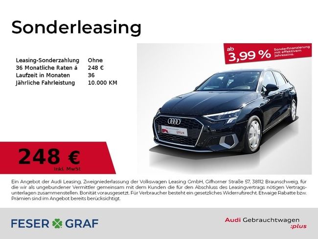 Audi A3 Sportback 35 TFSI advanced S tronic LED - Bild 1