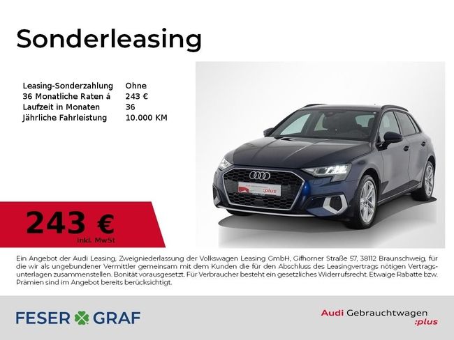 Audi A3 Sportback Advanced 35TDI S tronic Virtual+App - Bild 1