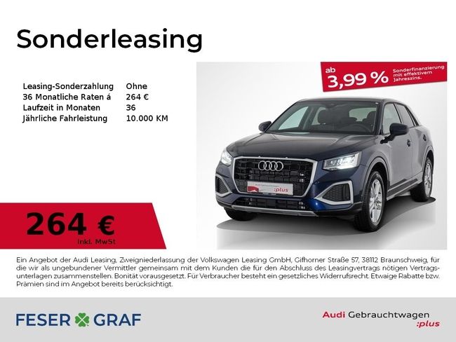 Audi Q2 advanced 35 TFSI AHK/Smartphone Interf./Alu17 - Bild 1