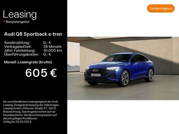 Audi Q8 Sportback e-tron S line 55 quattro*Stadt/Tour*virtual cockpit*HeadUp*Matrix*Einparkhilfe*Optikpaket*