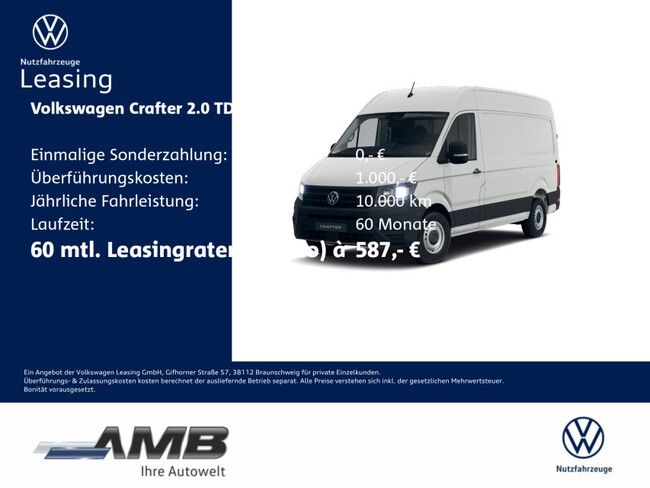 Volkswagen Crafter 35 Kasten 2.0 TDI MR Hochdach/Sitzhz/Klima - Bild 1