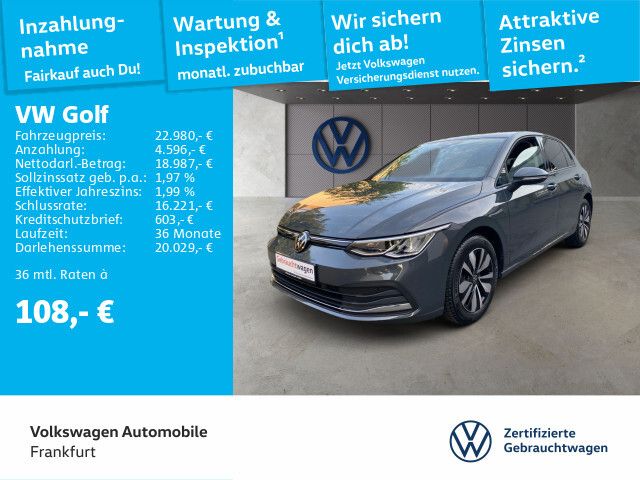 Volkswagen Golf VIII 1.5 TSI MOVE Navi LED Heckleuchten Sitzheizung Leichtmetallfelgen 1.5 TSI Life - Bild 1