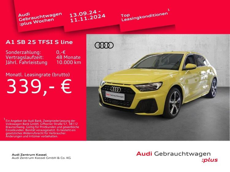 Audi A1 Sportback 25 TFSI S line LED Teilleder PDC+