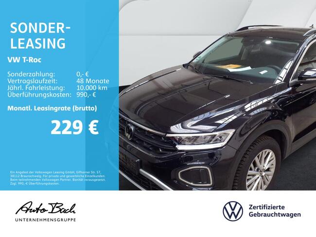 Volkswagen T-Roc 1.0 TSI Life, Navi, LED, App-Connect, Klima, Sitzheizung, ParkAssist - Bild 1