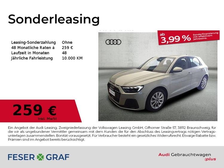 Audi A1 Sportback Advanced 30 TFSI LED Navi PDC Plus