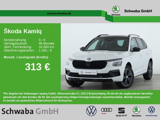 Skoda Kamiq Monte Carlo 1,0 TSI **LED*ACC*R-KAM*PDC* - Bild 1