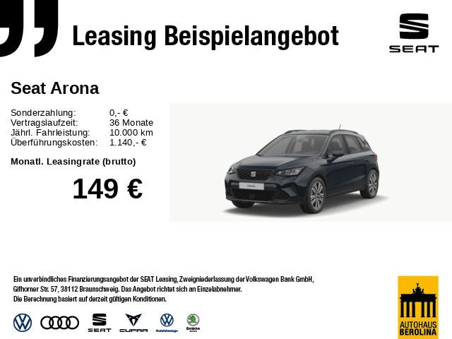 Seat Arona 1.0 TSI Style Edit. *BLUET*CLIMA*CARPLAY* - Bild 1