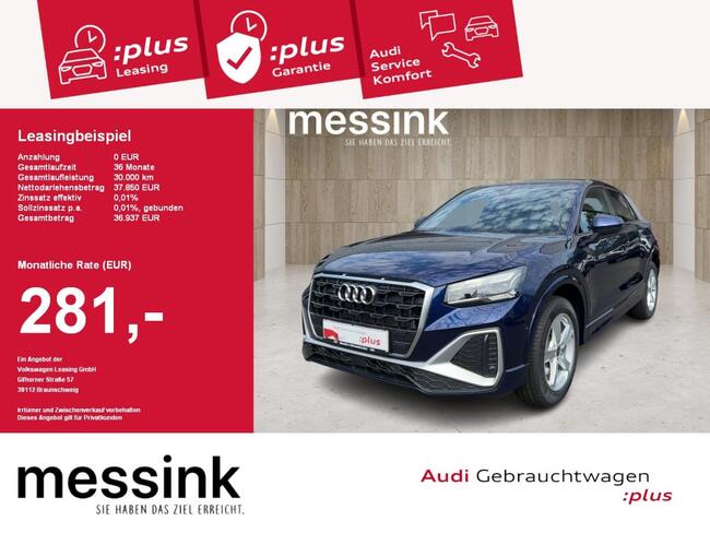 Audi Q2 35 TDI quattro*2xS-line*Anhäng.K.*Navi*Matrix - Bild 1