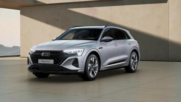 Audi Q8 e-tron Advanced 55 quattro, Pano, AHK, Matrix-LED, Optikpaket Schwarz, Leder, 8-Fach bereift