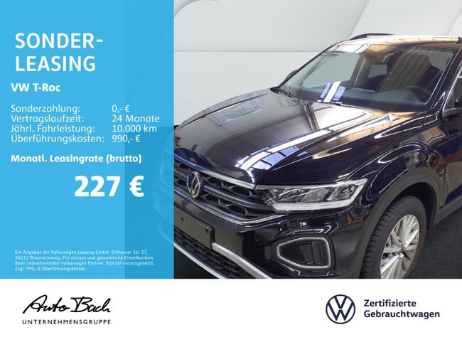 Volkswagen T-Roc 1.0 TSI Life, Navi, LED, App-Connect, Klima, Sitzheizung, Parkassist - Bild 1