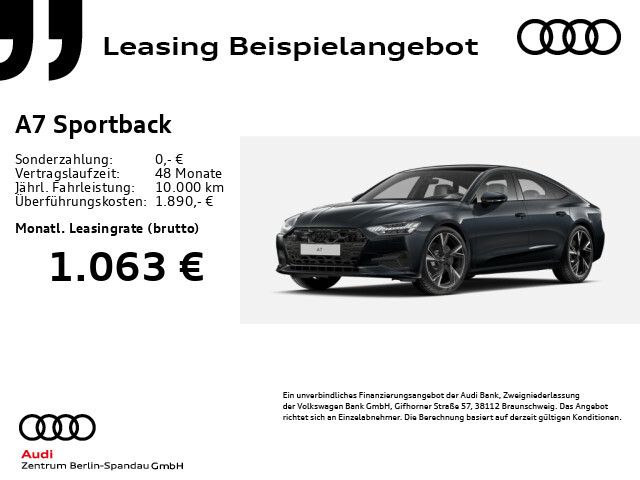 Audi A7 Sportback 45 TDI qu. S line S tronic *PANO* - Bild 1