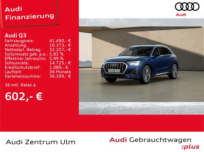 Audi Q3 S line 35 TDI S tronic AHK VIRTUAL E-KLAPPE - Bild 1