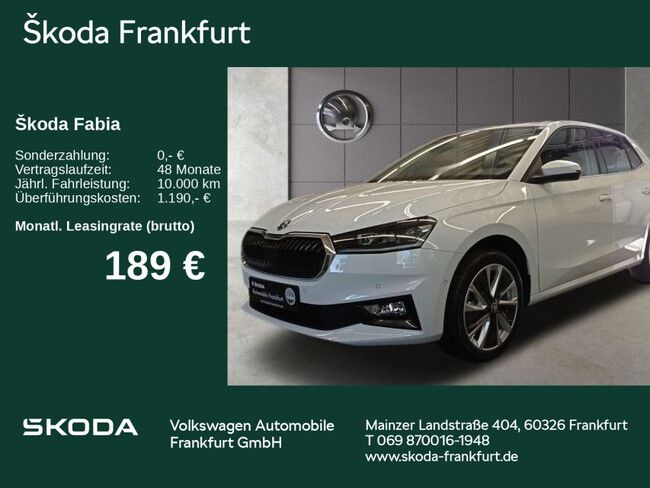 Skoda Fabia Drive 1,0 5x Lieferung Okt. - Bild 1