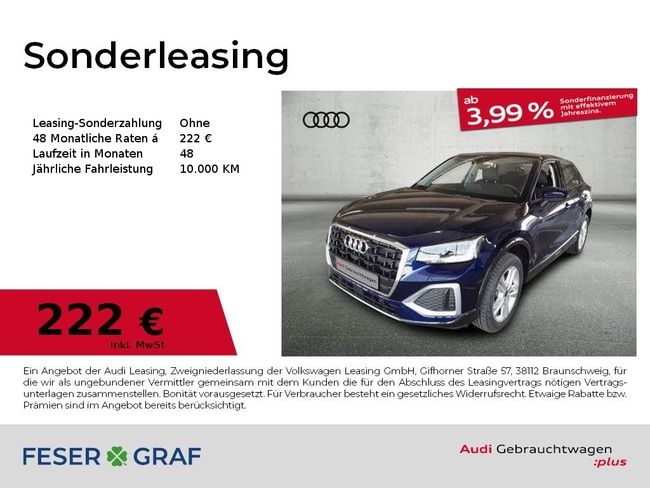 Audi Q2 30 TFSI advanced AHK Navi SHZ - Bild 1